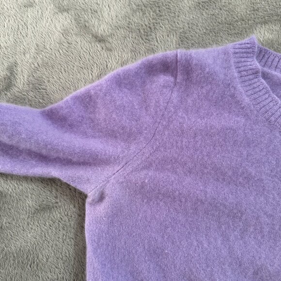 J. Crew Cashmere Cropped  Sweater XS Women's Lavender Purple - Picture 4 of 7